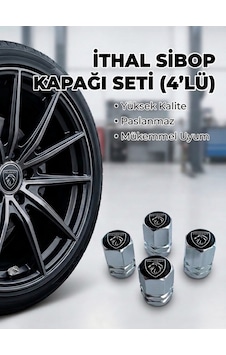 Peugeot Grubu İle Uyumlu Yeni Logo Alüminyum Altıgen Sibop Kapak Seti Gümüş - İthal Sibop Kapağı 4lü Set Peugeot Grubu İle Uyumlu Yeni Logo Alüminyum Altıgen Sibop Kapak Seti Gümüş - İthal Sibop Kapağı 4lü Set