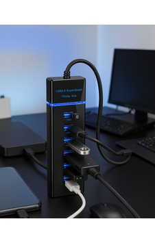 7 Port Usb 3.0 Hub 5gbps Süper Hızlı Uczzokm307-1