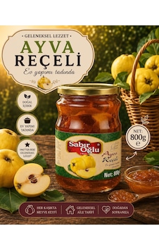 Sabıroğlu Ayva Reçeli Net 800 Gr Kavanoz