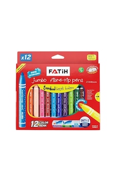 Fatih Jumbo Keçeli Kalem 12 Renk Fatih Jumbo Keçeli Kalem 12 Renk