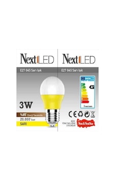 Nextled 3W Sarı Renk Gece Lambası Sarı Nextled 3W Sarı Renk Gece Lambası Sarı