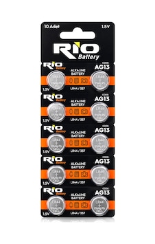 Lr-44/357 Düğme Pil Alkalin 1.5v 10lu Kart Ag13 Lr-44/357 Düğme Pil Alkalin 1.5v 10lu Kart Ag13
