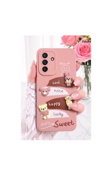 Fibaks Galaxy S25 Fe Uyumlu Kılıf Pembe Tavşan Tasarımlı Desenli Kamera Korumalı Yumuşak Silikon Kapak Fibaks Galaxy S25 Fe Uyumlu Kılıf Pembe Tavşan Tasarımlı Desenli Kamera Korumalı Yumuşak Silikon Kapak