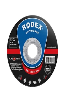 Rodex İnox 115x1x22 Kesici -100 Adet