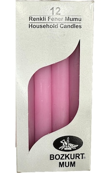 Bozkurt Konik Şamdan Mum Fener Mumu - Pembe - 14 Cm. - 12 Adetlik Paket Pembe Bozkurt Konik Şamdan Mum Fener Mumu - Pembe - 14 Cm. - 12 Adetlik Paket Pembe