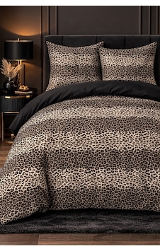 More Home Tek Kişilik Nevresim Takımı Lastikli Çarşaf Leopar Desenli Siyah More Home Tek Kişilik Nevresim Takımı Lastikli Çarşaf Leopar Desenli Siyah