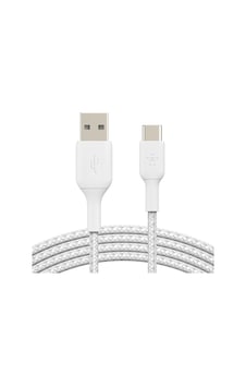 Belkin Type-c Örgülü Data & Hızlı Şarj Kablo 2m Beyaz