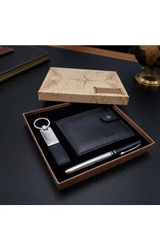 Floranova Premium Anahtarlık Cüzdan Ve Roller Kalem Kombin Paket Erkek Aksesuarı Çok Renkli Floranova Premium Anahtarlık Cüzdan Ve Roller Kalem Kombin Paket Erkek Aksesuarı Çok Renkli