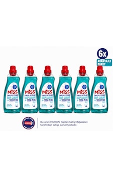 Miss Sıvı Çamaşır Deterjanı Arap Sabunu Ve Soda Etkili 1500 Mlx6 6'lı Set Miss Sıvı Çamaşır Deterjanı Arap Sabunu Ve Soda Etkili 1500 Mlx6 6'lı Set