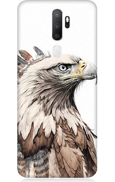 Oppo A5 2020 Uyumlu Savaşçı Kartal Desenli Silikon Kılıf Oppo A5 2020 Uyumlu Savaşçı Kartal Desenli Silikon Kılıf