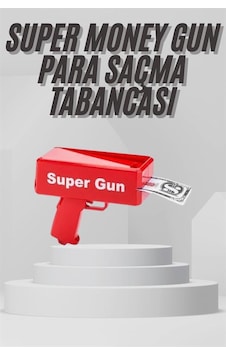 Para - 53 - Dolar Saçma Para Atma Tabancası Otomatik - Myceshop - Kırmızı Oyuncak Para - 53 - Dolar Saçma Para Atma Tabancası Otomatik - Myceshop - Kırmızı Oyuncak