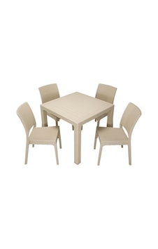 Luna Elit Rattan 90x90 Elit Sandalye Masa Takımı Çölbeji Luna Elit Rattan 90x90 Elit Sandalye Masa Takımı Çölbeji