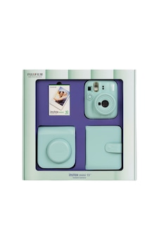 Instax Mini 13 Yeşil Fotoğraf Makinesi 10'lu Film Kare Albüm Ve Deri Kılıf Bundle Box Instax Mini 13 Yeşil Fotoğraf Makinesi 10'lu Film Kare Albüm Ve Deri Kılıf Bundle Box