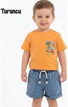 Trend Kids Trendebee Kids 2li Takım Penye Kotlu Westcdast Paradise Baskılı Açık Turuncu Trend Kids Trendebee Kids 2li Takım Penye Kotlu Westcdast Paradise Baskılı Açık Turuncu