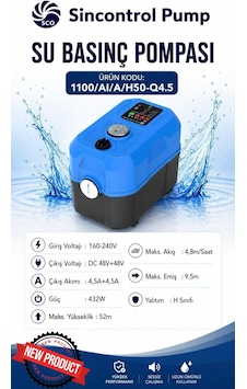 Mur-cell Sincontroller Yeni Nesil Su Motoru Su Pompası 52m Mur-cell Sincontroller Yeni Nesil Su Motoru Su Pompası 52m