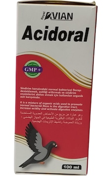 Royal Acidoral 100 ML Kuşlardaki İshaller için Organik Asit Royal Acidoral 100 ML Kuşlardaki İshaller için Organik Asit