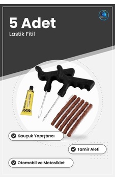 Lastik Fitil Seti 5 Adet Kauçuk Yapıştırıcı İkili Tamir Aleti Ara Lastik Fitil Seti 5 Adet Kauçuk Yapıştırıcı İkili Tamir Aleti Ara