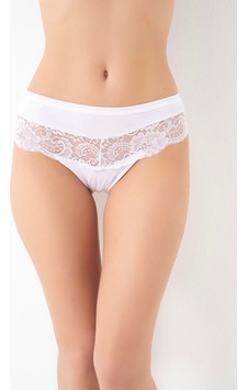 G-box 932 Bayan Dantel Detaylı Cotton Bikini Külot Beyaz G-box 932 Bayan Dantel Detaylı Cotton Bikini Külot Beyaz