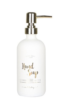 Beyaz Cam El Sabunu Şişesi - 500 Ml Hand Wash Beyaz Beyaz Beyaz Cam El Sabunu Şişesi - 500 Ml Hand Wash Beyaz Beyaz