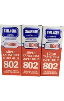 Swanson Works 802 Süper Yapıştırıcı 20 Gr 3 Adet