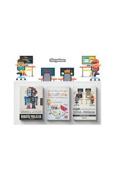 Çocuklar için Scratch ve Kodlama Eğitim Seti - 3 Kitap Takım - Akın Akçaoğlu - Dikeyeksen