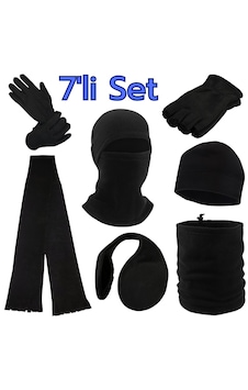 Axe Sportswear Polar Eldiven Atkı Bere Boyunluk Kar Maskesi Kulaklık 7'li Set