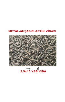 SAC VİDASI 2.9x13 YSB 250 ADET METAL AHŞAP PLASTİK VİDASI SAC VİDASI 2.9x13 YSB 250 ADET METAL AHŞAP PLASTİK VİDASI