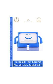 Özel Üretim Apple Ipad 7. 8. 9. Nesil 10.2 Inç Yumuşak Dokulu Tutacaklı Tam Koruma Standlı Kids Tablet Kılıfı