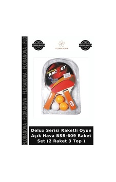 Delux Serisi Raketli Oyun Açık Hava Bsr-609 Raket Set 2 Raket 3 Top Delux Serisi Raketli Oyun Açık Hava Bsr-609 Raket Set 2 Raket 3 Top