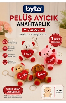 Peluş Love Ayıcık Anahtarlık 10 Cm Karışık Renkli Çanta Süsü Ve Anahtar Aksesuarı 1 Adet -hediyelik Çok Renkli Peluş Love Ayıcık Anahtarlık 10 Cm Karışık Renkli Çanta Süsü Ve Anahtar Aksesuarı 1 Adet -hediyelik Çok Renkli