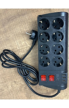 Ftr-08 3 Usb / 8 Priz Girişli Açma-kapama Düğmeli Termal Akım