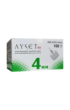 Ayset - Fine 0.23 X 4mm İnsülin Kalem İğne Ucu 32g 100lü