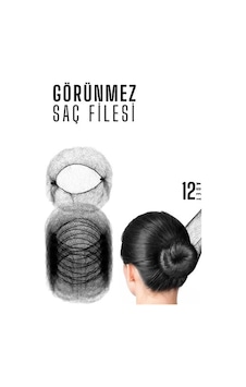 Mey İthalat Siyah Saç Filesi Görünmez 12 Adet Çok Renkli