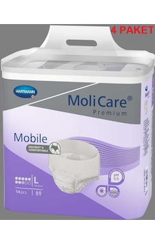 Hartmann Molicare Premium Mobile Hasta Bezi Büyük Boy L 14'Lü x 4 56 Adet Hartmann Molicare Premium Mobile Hasta Bezi Büyük Boy L 14'Lü x 4 56 Adet