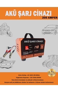 Polat 12 Volt 10-200 Amper Akü Şarj Cihazı
