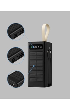 Ersled Aydınlatmalı Güneş Panelli Powerbank Seyahat Ve Kamp İçin Ersled Aydınlatmalı Güneş Panelli Powerbank Seyahat Ve Kamp İçin