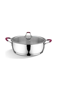 Bonera Omega Metal 24 Cm Basık Tencere Bon-2261 Bonera Omega Metal 24 Cm Basık Tencere Bon-2261