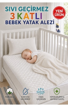 Desert Touch %100 Pamuk Sıvı Geçirmez Kapitoneli 3 Katlı Bebek Çocuk Yatak Koruyucu Alez Beşik Anaokulu Kreş Alezi Beyaz Desert Touch %100 Pamuk Sıvı Geçirmez Kapitoneli 3 Katlı Bebek Çocuk Yatak Koruyucu Alez Beşik Anaokulu Kreş Alezi Beyaz