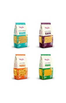 Yayla 4 Lü Doğal Glutensiz Makarna Serisi Mısır&pirinç 400 Gr Risoni-fusilli-penne-elbow Yayla 4 Lü Doğal Glutensiz Makarna Serisi Mısır&pirinç 400 Gr Risoni-fusilli-penne-elbow
