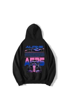 Brz Collection Unisex Oversize Alpine A525 Hoodie Siyah Brz Collection Unisex Oversize Alpine A525 Hoodie Siyah