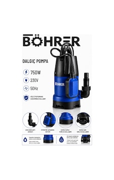 Böhrer Ba011509 750w Şamandıralı Dalgıç Su Pompası Temiz Ve Kirli Su Drenaj Pompası 230v 50hz Böhrer Ba011509 750w Şamandıralı Dalgıç Su Pompası Temiz Ve Kirli Su Drenaj Pompası 230v 50hz