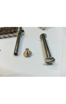 4 CM DOSYA KLASÖR MENÜ KARTELA VİDASI NİKEL İNOX RENK 100 ADET