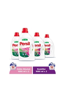 Persil Gülün Büyüsü + Color Sıvı Çamaşır Deterjanı 132 Yıkama 4 x 1690 ML Persil Gülün Büyüsü + Color Sıvı Çamaşır Deterjanı 132 Yıkama 4 x 1690 ML