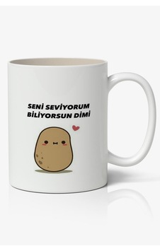 Seni Seviyorum Biliyorsun Dimi Yazılı Baskılı Kupa Bardak - Baskılı Kahve Kupa Bardak Beyaz Seni Seviyorum Biliyorsun Dimi Yazılı Baskılı Kupa Bardak - Baskılı Kahve Kupa Bardak Beyaz