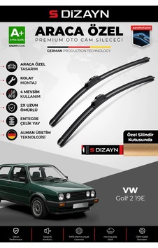 S-dizayn Vw Golf 2 19e Ön Cam Silecek Seti 1983-1992 Premium Araca Özel 45-45 Cm A+ Kalite Aocs-1818