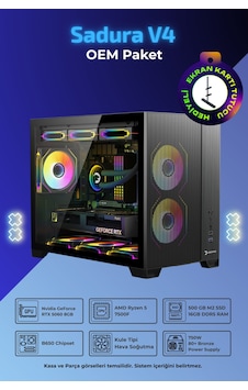 IH Sadura V4 R5-7500F 16 GB 500 GB SSD 8 GB RTX5060 Dos OEM Paket Masaüstü Bilgisayar IH Sadura V4 R5-7500F 16 GB 500 GB SSD 8 GB RTX5060 Dos OEM Paket Masaüstü Bilgisayar