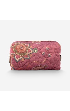 Pembe Polyester Makyaj Çantası 21,5x10x10,5 Cm Pembe Polyester Makyaj Çantası 21,5x10x10,5 Cm