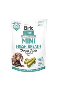 Brit Care Dental Mini Fresh Breath Küçük Irk Köpek Ödül Çubuğu 7li 120 Gr 110-30014.01