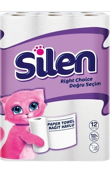 Silen Rulo Kağıt Havlu 12'li 4 Paket Silen Rulo Kağıt Havlu 12'li 4 Paket