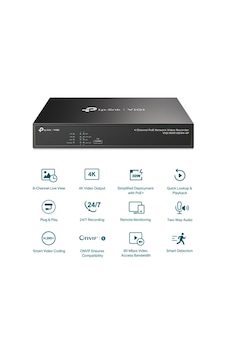 Tp-lınk Vıgı NVR1004H-4P 4 KANAL POE H265+ Nvr Kayıt Cihazı Tp-lınk Vıgı NVR1004H-4P 4 KANAL POE H265+ Nvr Kayıt Cihazı